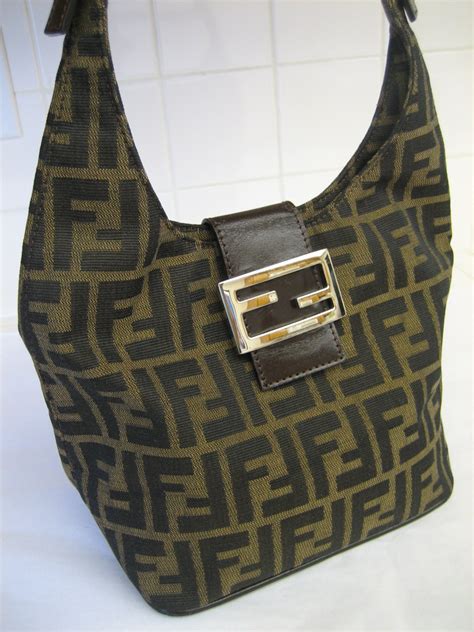 vintage fendi zucca canvas|pre owned fendi bag.